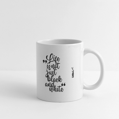 LiNBW. Keramiktasse Life is not just black and white - Weiß