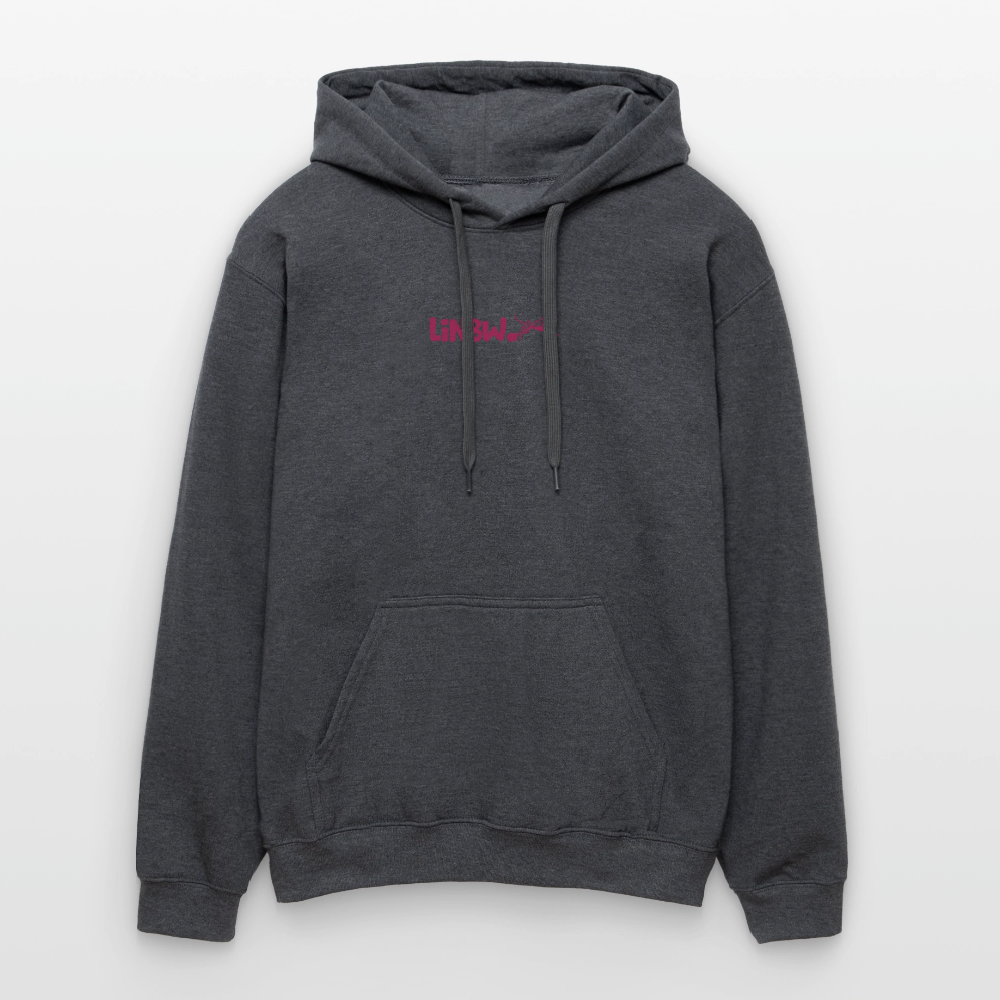 LiNBW. Männer & Frauen Hoodie Life is not just black and white - Dunkelgrau meliert