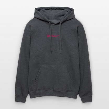 LiNBW. Männer & Frauen Hoodie Life is not just black and white - Dunkelgrau meliert