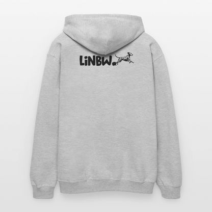 LiNBW. Männer & Frauen Hoodie Life is not just black and white - Hellgrau meliert