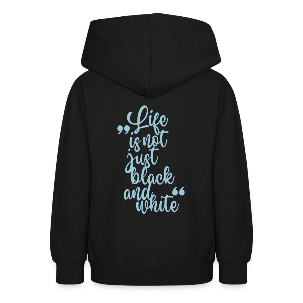 LiNBW. Teenager Hoodie Life is not just black and white - Schwarz