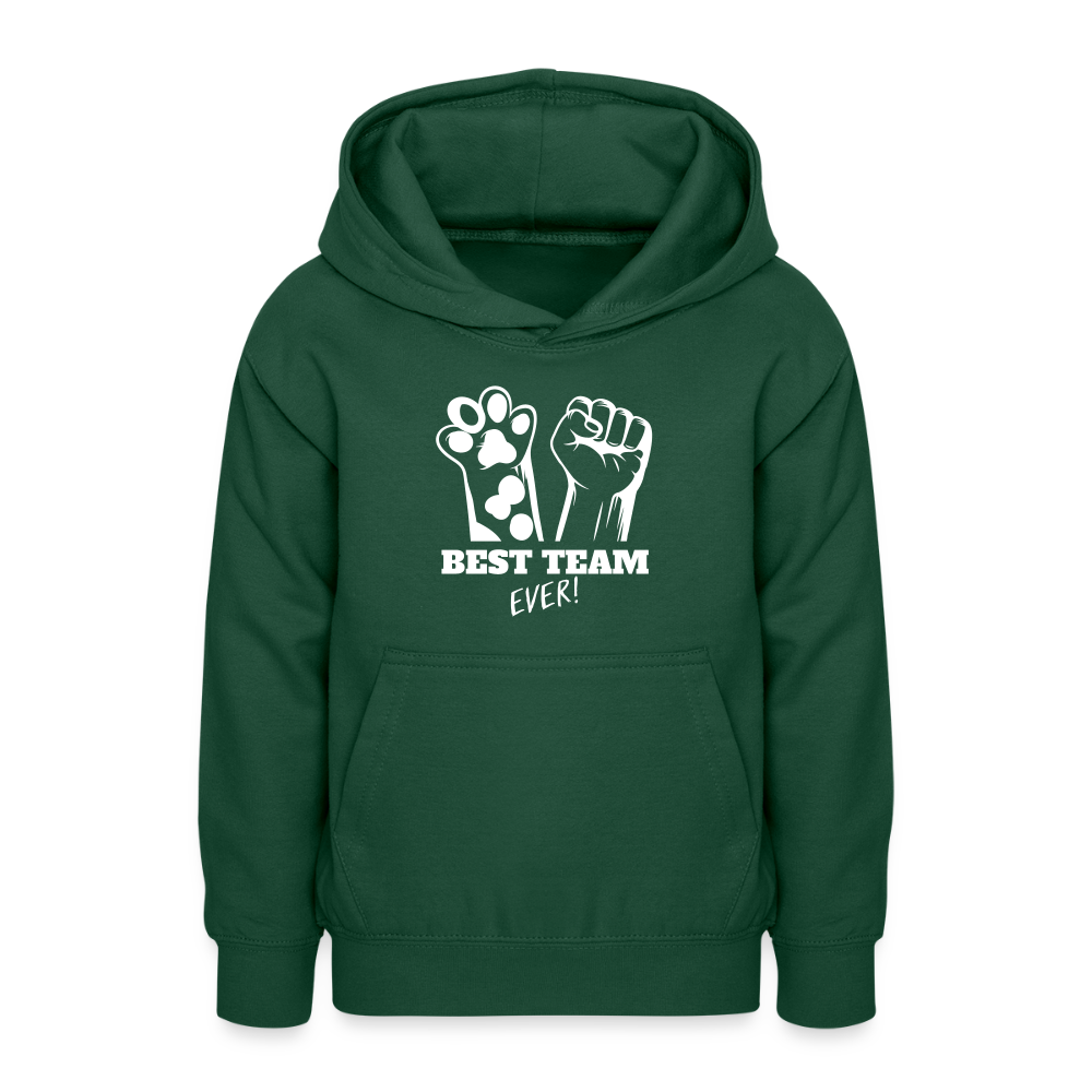 LiNBW. Teenager Hoodie Best Team Ever - Flaschengrün