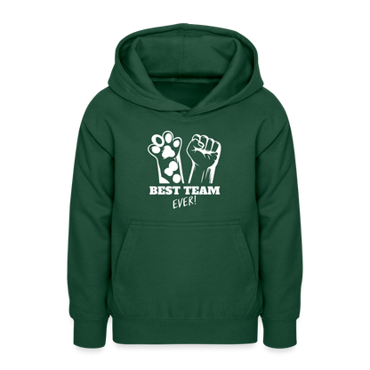 LiNBW. Teenager Hoodie Best Team Ever - Flaschengrün