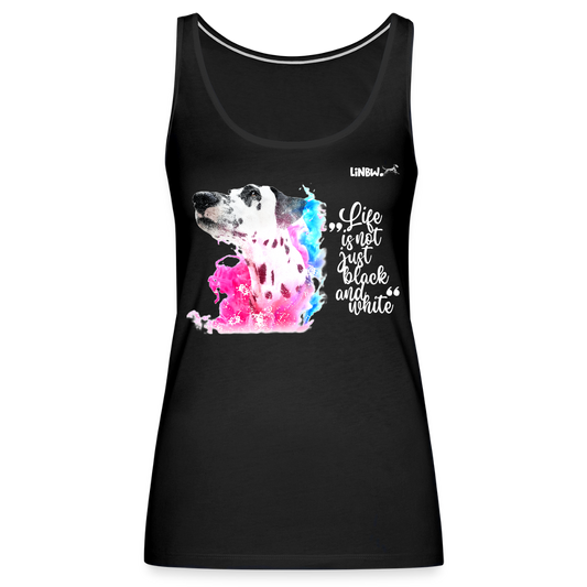 LiNBW. Frauen Tank-Top Dalmatiner Life is not just black and white - Schwarz