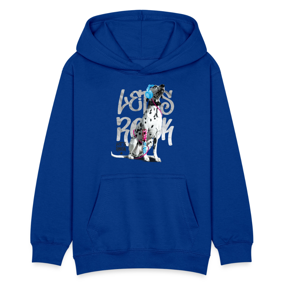 LiNBW. Teenager Hoodie Dalmatiner Let's Rock - Royalblau