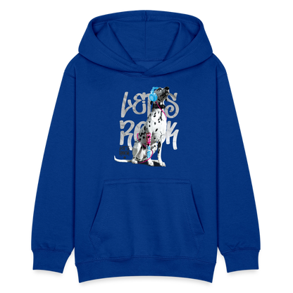 LiNBW. Teenager Hoodie Dalmatiner Let's Rock - Royalblau