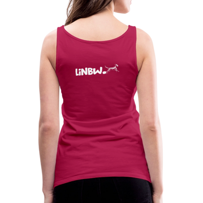 LiNBW. Frauen Tank-Top Life is not just black and white - dunkles Pink
