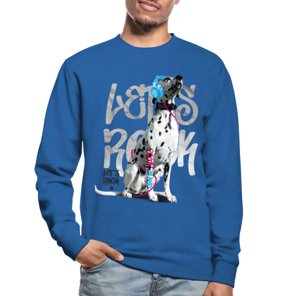 LiNBW. Männer Pullover Dalmatiner Let's Rock - Royalblau