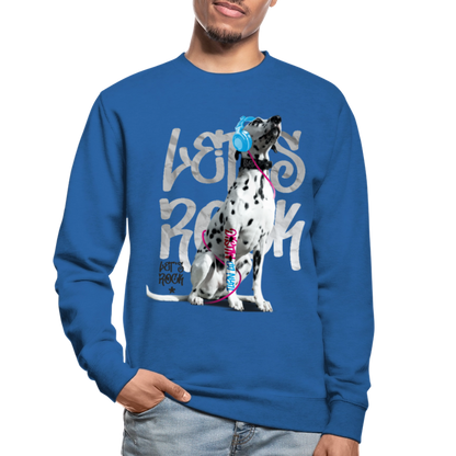 LiNBW. Männer Pullover Dalmatiner Let's Rock - Royalblau