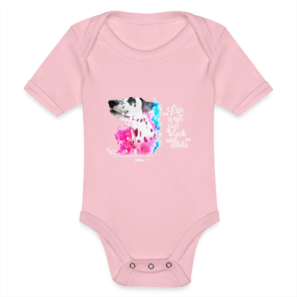 LiNBW. Body Kurzarm Dalmatiner Life is not just black and white - Hellrosa