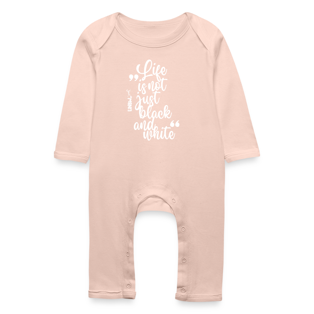 LiNBW. Baby Strampler Life is not just black and white - Kristallrosa