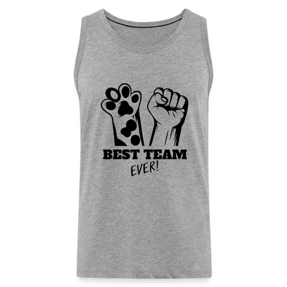 LiNBW. Männer Tank-Top Best Team Ever - Grau meliert