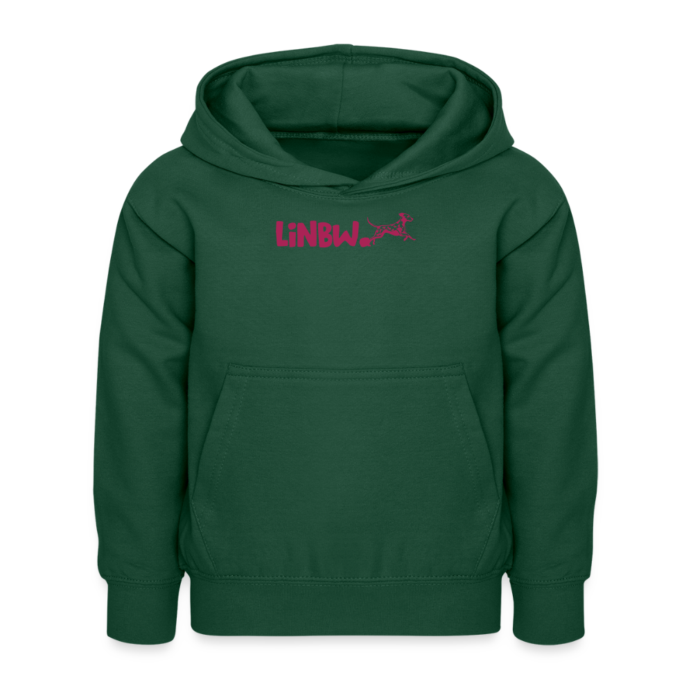 LiNBW. Kinder Hoodie Life is not just black and white - Flaschengrün