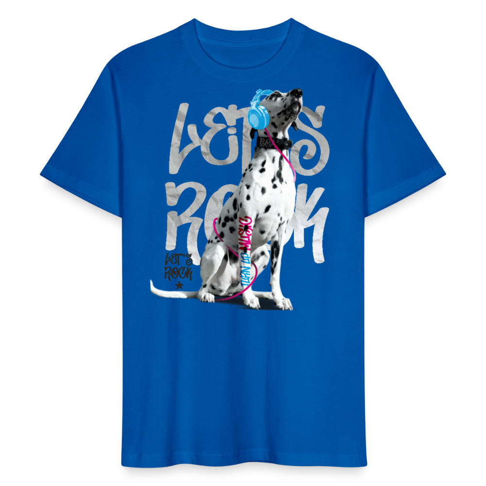 LiNBW. Männer T-Shirt Dalmatiner Let's Rock - Pfauenblau