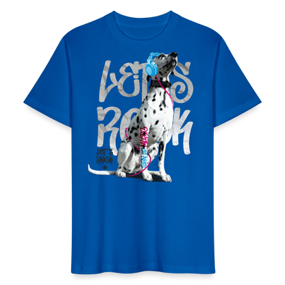 LiNBW. Männer T-Shirt Dalmatiner Let's Rock - Pfauenblau