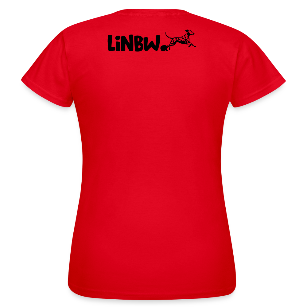 LiNBW. Frauen T-Shirt Life is not just black and white - Rot