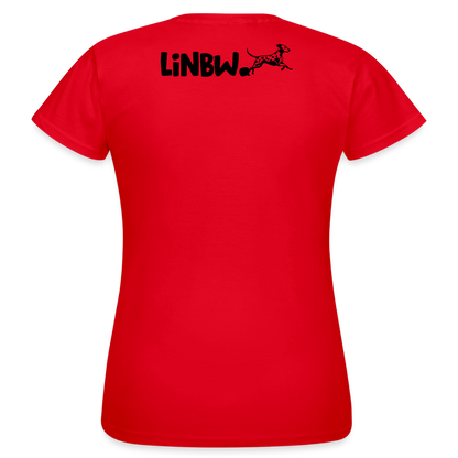 LiNBW. Frauen T-Shirt Life is not just black and white - Rot