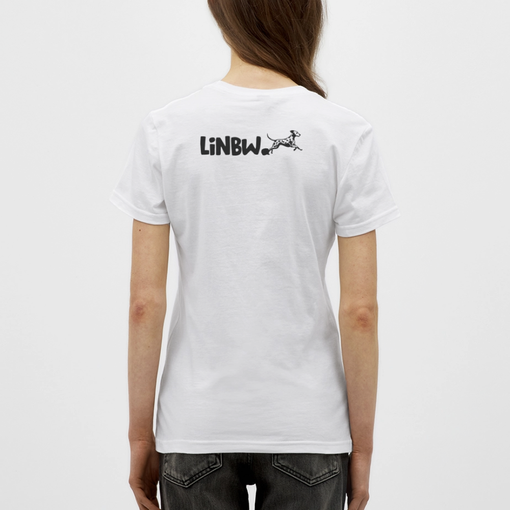 LiNBW. Frauen T-Shirt Life is not just black and white - Weiß