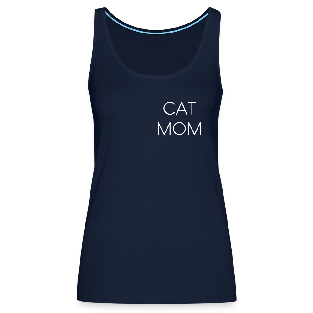 LiNBW. Frauen Tank-Top Stolzes Personal einer Katze - Navy