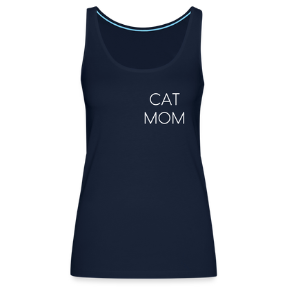 LiNBW. Frauen Tank-Top Stolzes Personal einer Katze - Navy