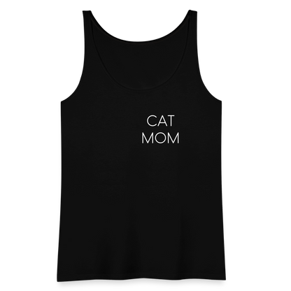 LiNBW. Frauen Tank-Top Stolzes Personal einer Katze - Schwarz