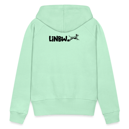 LiNBW. Frauen Hoodie Life is not just black and white - helles Mintgrün