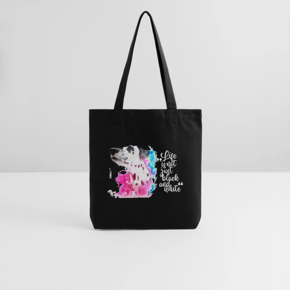 LiNBW. Stoffbeutel Dalmatiner Life is not just black and white - Schwarz