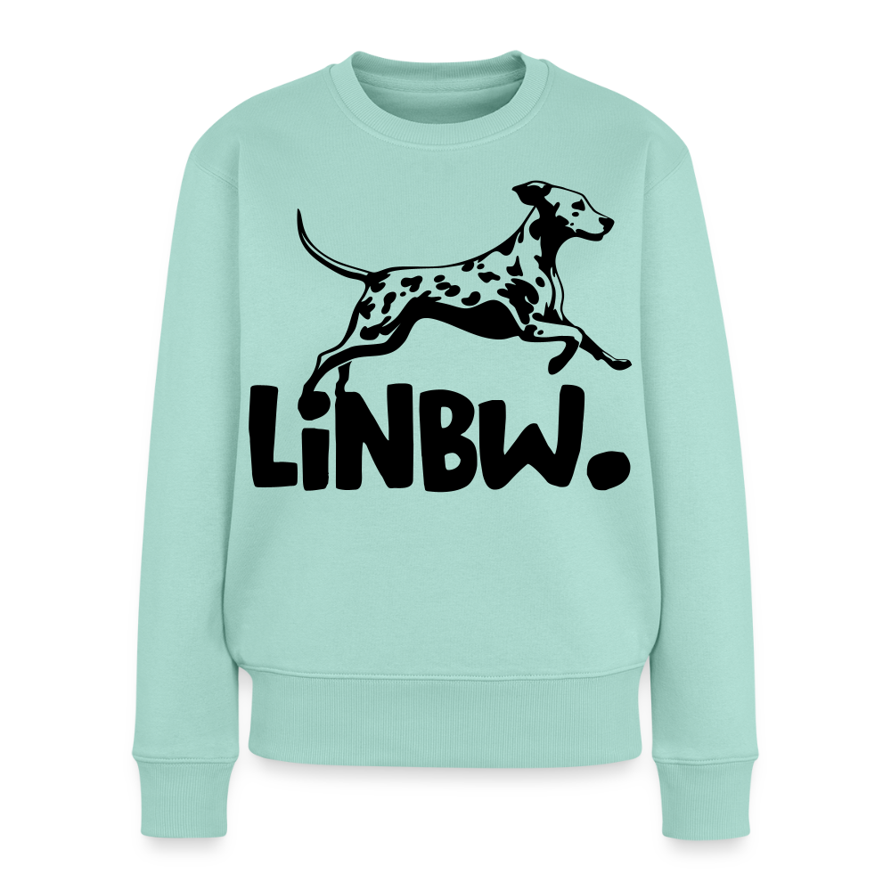 Damen Pullover „LINBW Logo“ – Dalmatiner Design – schwarzer Print 🐾🖤 - Mint 