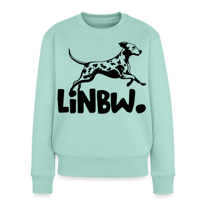 Damen Pullover „LINBW Logo“ – Dalmatiner Design – schwarzer Print 🐾🖤 - Mint 
