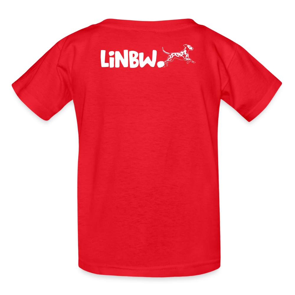 Kinder-T-Shirt – Life is not just black and white | Statement-Shirt mit Haltung - Rot