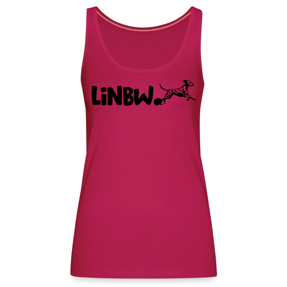LiNBW. Frauen Tank-Top Life is not just black and white - dunkles Pink
