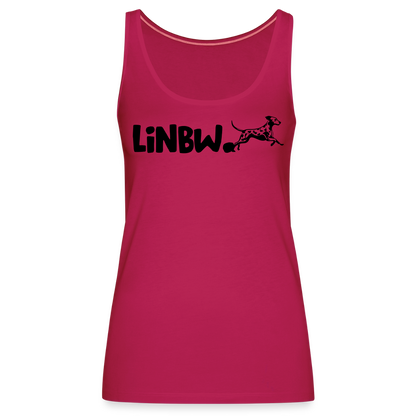 LiNBW. Frauen Tank-Top Life is not just black and white - dunkles Pink