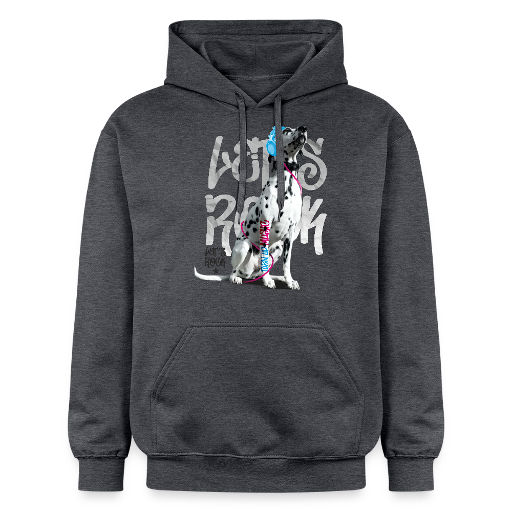 LiNBW. Männer & Frauen Hoodie Dalmatiner Let's Rock - Dunkelgrau meliert