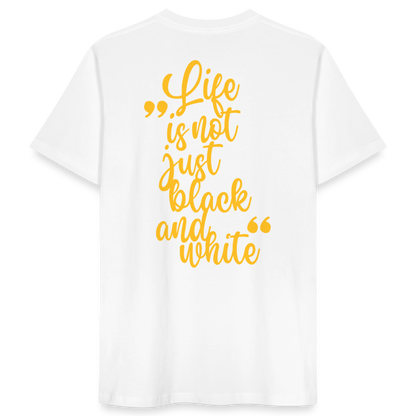 LiNBW. Männer T-Shirt Life is not just black and white - Weiß