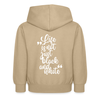 LiNBW. Kinder Hoodie Life is not just black and white - Sand
