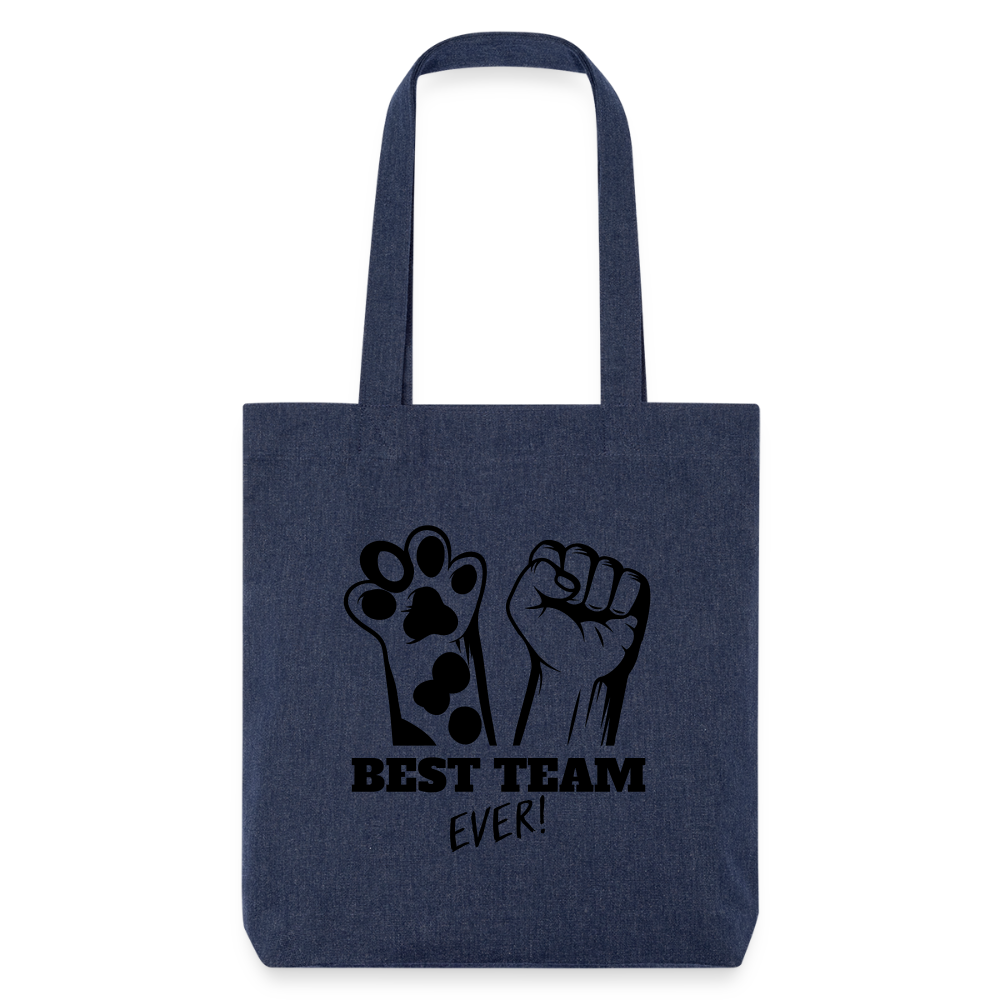 LiNBW. Stoffbeutel Best Team Ever - melange Blue