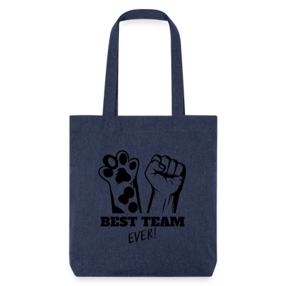 LiNBW. Stoffbeutel Best Team Ever - melange Blue