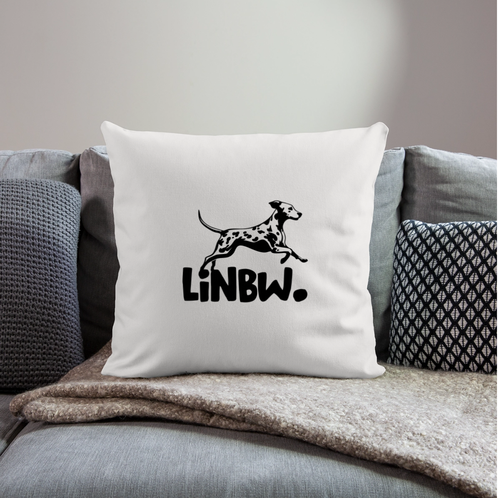 LiNBW. Kissen mit Füllung 45 x 45 cm - Naturweiß