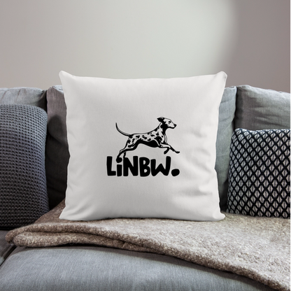 LiNBW. Kissen mit Füllung 45 x 45 cm - Naturweiß