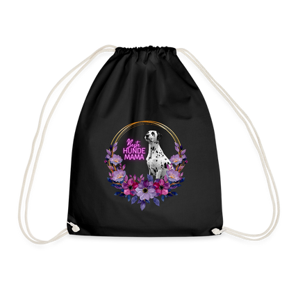 LiNBW. Turnbeutel Dalmatiner Beste Hundemama - Schwarz