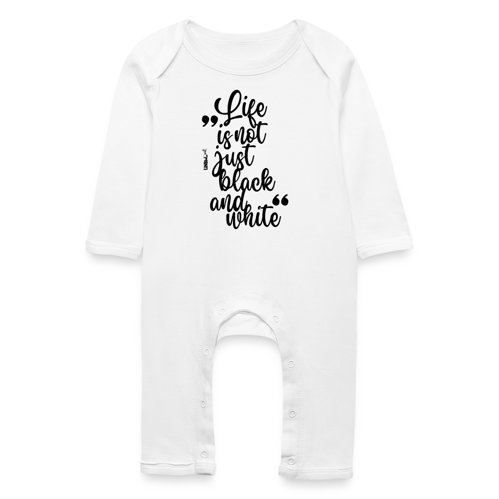 LiNBW. Baby Strampler Life is not just black and white - Weiß
