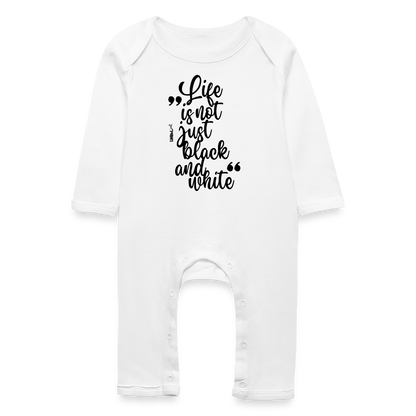 LiNBW. Baby Strampler Life is not just black and white - Weiß