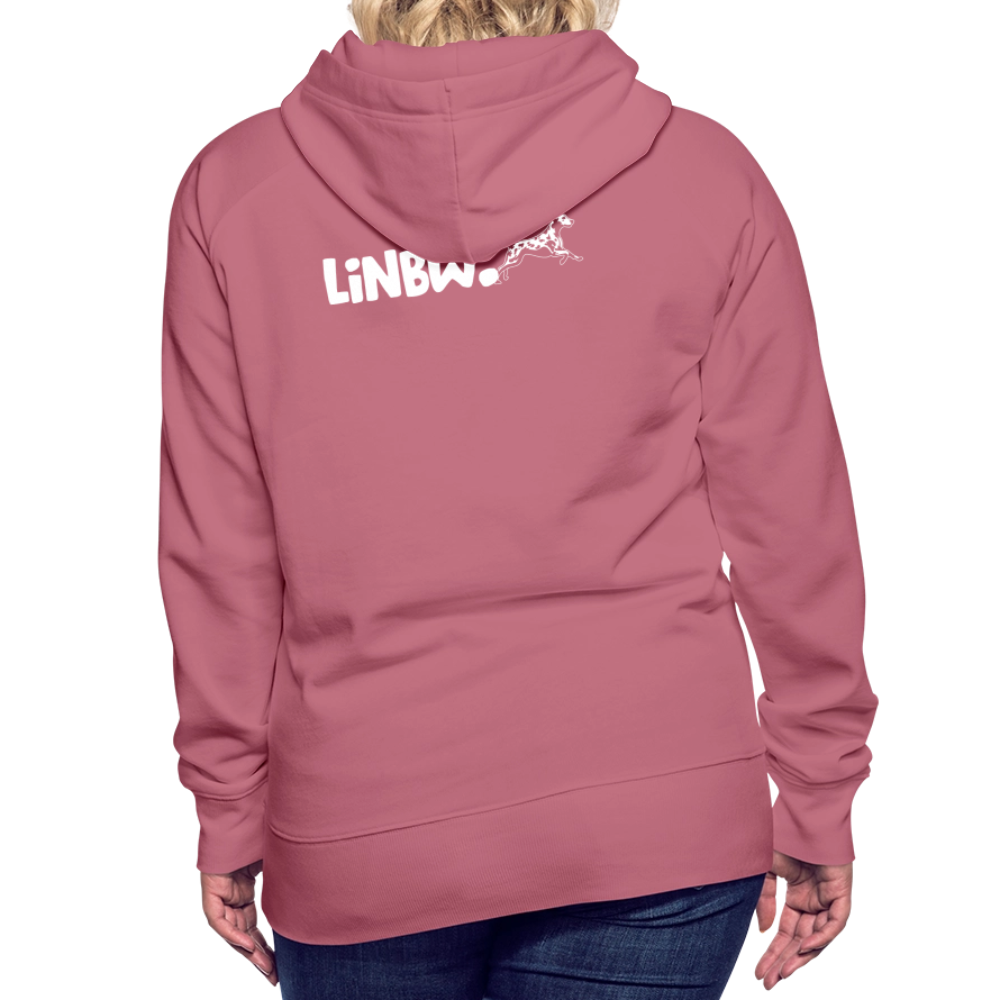 LiNBW. Frauen Hoodie Life is not just black and white - Malve