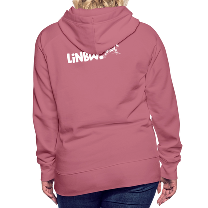 LiNBW. Frauen Hoodie Life is not just black and white - Malve