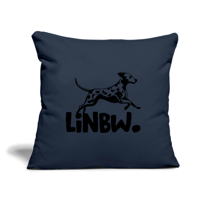 LiNBW. Kissen mit Füllung 45 x 45 cm - Navy