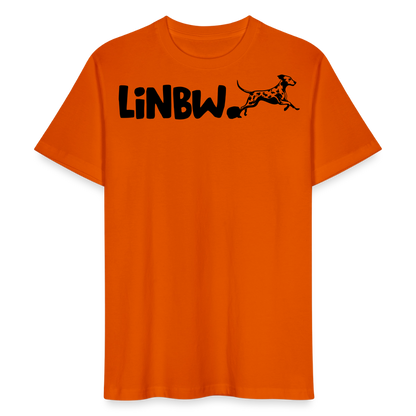 LiNBW. Männer T-Shirt Life is not just black and white - Tieforange