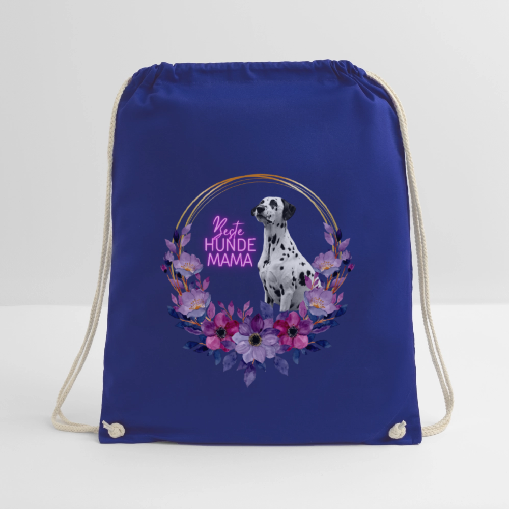 LiNBW. Turnbeutel Dalmatiner Beste Hundemama - Königsblau