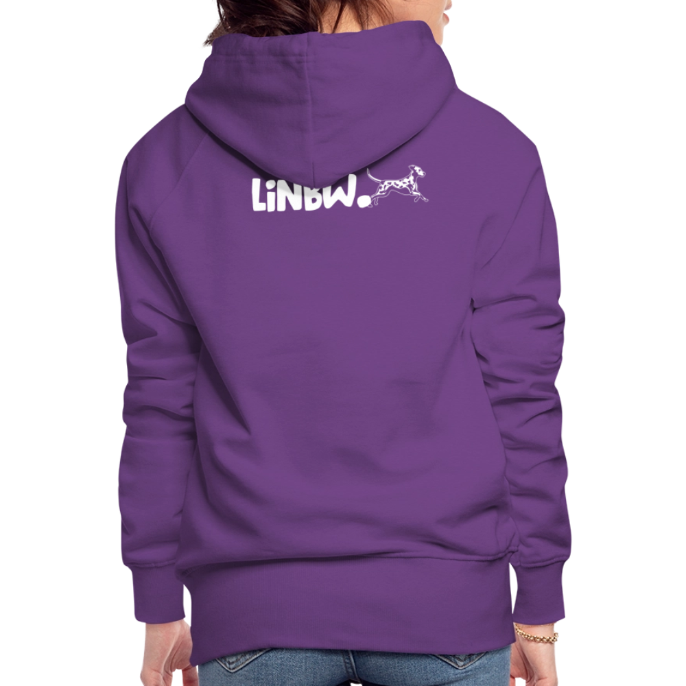 LiNBW. Frauen Hoodie Life is not just black and white - Purple