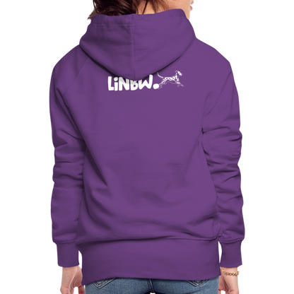LiNBW. Frauen Hoodie Life is not just black and white - Purple
