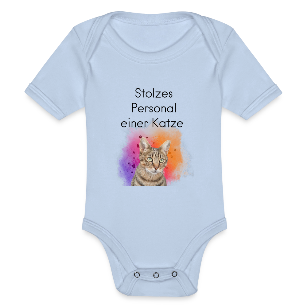 LiNBW. Body Kurzarm Stolzes Personal einer Katze - Sky